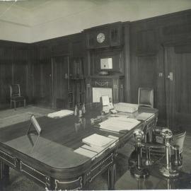 Commonwealth Bank - Head Office cnr Pitt Street & Martin Place - Interior upon completion - Governor's Office - 16 October 1916 (plate 712)