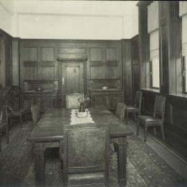 Commonwealth Bank - Head Office cnr Pitt Street & Martin Place - Interior upon completion - Governor's Counsel Room - 16 October 1916 (plate 714)