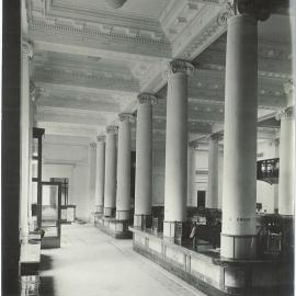 Commonwealth Bank - Head Office cnr Pitt Street & Martin Place - Interior upon completion - Banking Chamber - 11 August 1916 (plate 715)