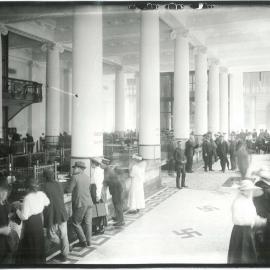 Commonwealth Bank - Head Office cnr Pitt Street & Martin Place - Banking Chamber (view 4) - c.1917 (plate 733)