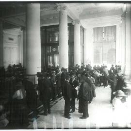 Commonwealth Bank - Head Office cnr Pitt Street & Martin Place - Banking Chamber (view 3) - c.1917 (plate 734)
