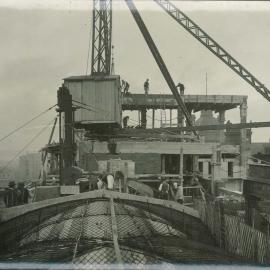 Commonwealth Bank - Head Office - Cnr Pitt Street & Martin Place - Construction - Roof - 11 June 1915 (plate 743)
