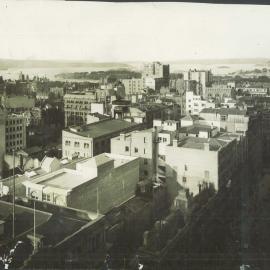 Commonwealth Bank - Head Office cnr Pitt Street & Martin Place - View from the General Post Office to the North East and the Heads - 20 August 1915 (plate 746)
