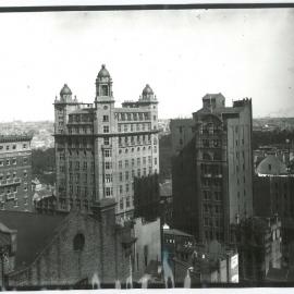 View from Head Office, looking towards King and Castlereagh Streets - 21 August 1916 (plate 747)