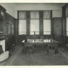 Commonwealth Bank - Head Office cnr Pitt Street & Martin Place - Interior upon completion - Governor's Office - 16 October 1916 (plate 772)