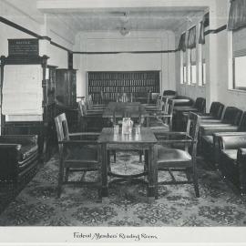 Commonwealth Bank - Head Office cnr Pitt Street & Martin Place - Interior upon completion - Federal Member's Reading Room - 24 March 1917 (plate 776)