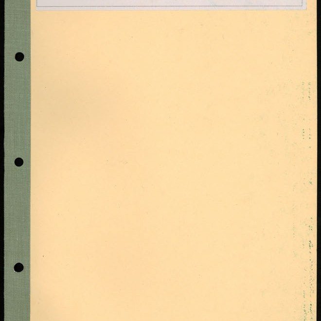 Secretary's Department - London Letters - From London (Indexed) - May - August 1960