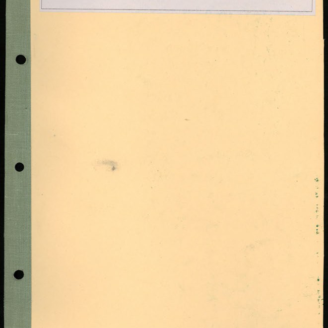 Secretary's Department - London Letters - From London (Indexed) - May - November 1961