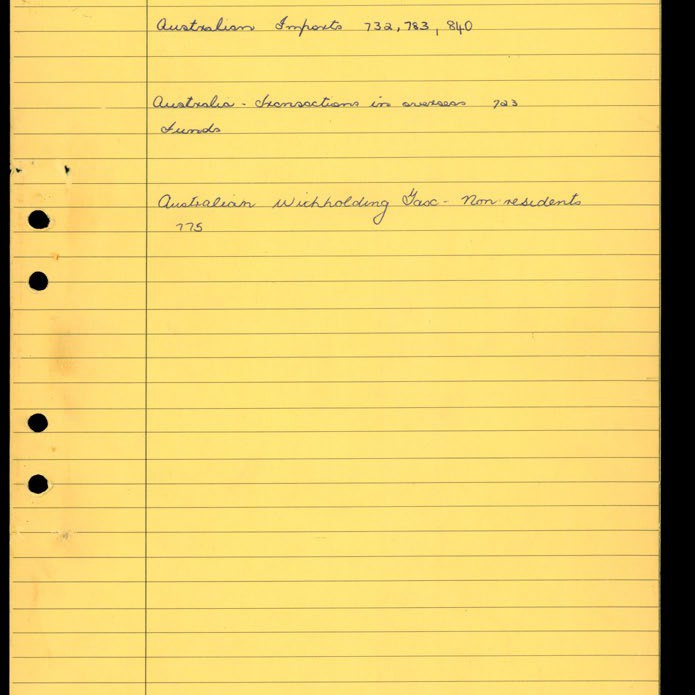 Secretary's Department - London Letters - From London (Indexed) - March - June 1968