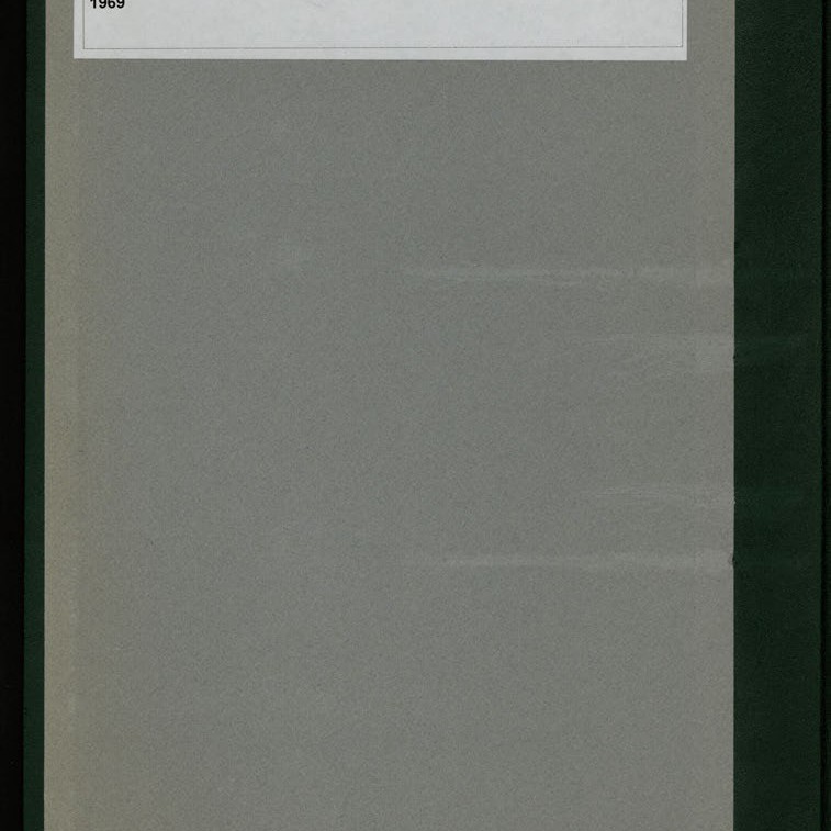 Secretary's Department - London Letters - From London (Indexed) - October 1968 - January 1969