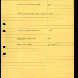 Secretary's Department - London Letters - From London (Indexed) - July - November 1972