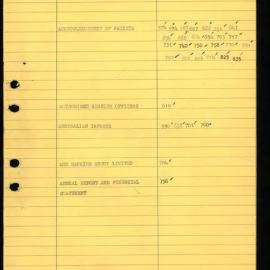 Secretary's Department - London Letters - From London (Indexed) - December 1972 - June 1973