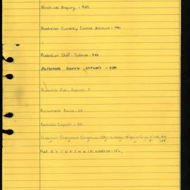 Secretary's Department - London Letters - To London (Indexed)  March 1974 - December 1975