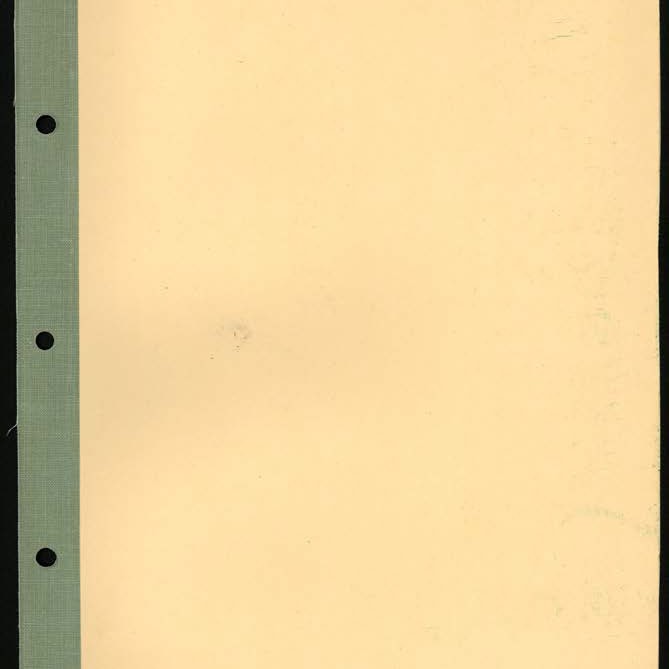Secretary's Department - London Letters - To London (Indexed)  October  1952 - April 1953