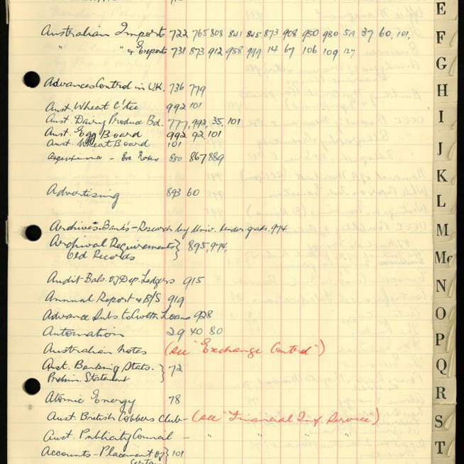 Secretary's Department - London Letters - To London (Indexed)  July 1955 - August 1956