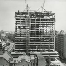 Head Office, 65 Martin Place - Construction - Site, from Commonwealth Office Block - 25 January 1963