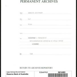 Research Department - Balance of Payments - Committees and Conferences - Interdepartmental Committee on Dollar Import Licencing - 1948