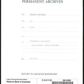 Research Department - Balance of Payments - Committees and Conferences - Dollar Crisis - London Conference - July 1949
