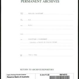 Research Department - Balance of Payments - Committees and Conferences - Sterling Area Statistical Committee - Papers on Special Topics - 1953 - 1954