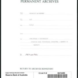 Research Department - Balance of Payments - Committees and Conferences - Sterling Area Statistical Committee - Minutes of Meetings - 1947 - 1950