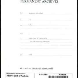 Research Department - Balance of Payments - Committees and Conferences - Dollar Receipts Committee.  1949 - 1950