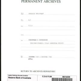 Research Department - Balance of Payments - Committees and Conferences - Interdepartmental Dollar Committee - Reports - April 1951 - March 1952