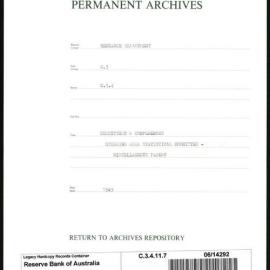 Research Department - Balance of Payments - Committees and Conferences - Sterling Area Statistical Committee - Miscellaneous Papers - 1949 - 1950