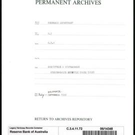 Research Department - Balance of Payments - Committees and Conferences - Commonwealth Economic Trade Talks - July - December 1950