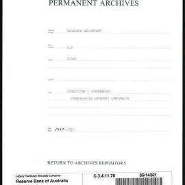 Research Department - Balance of Payments - Committees and Conferences - Commonwealth Economic Conference - 1947 - 1952