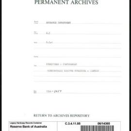 Research Department - Balance of Payments - Committees and Conferences - Commonwealth Liaison Committee - Minutes - 1956 - 1957