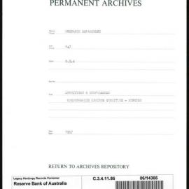 Research Department - Balance of Payments - Committees and Conferences - Commonwealth Liaison Committee - Minutes - 1957