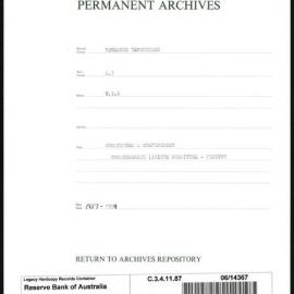 Research Department - Balance of Payments - Committees and Conferences - Commonwealth Liaison Committee - Minutes - 1957 - 1959