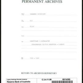 Research Department - Balance of Payments - Committees and Conferences - Commonwealth Liaison Committee - Minutes - 1959 - 1960