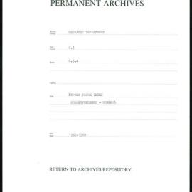 Research Department - Balance of Payments - Export Price Index - Correspondence - General - 1962 - 1968