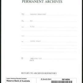 Research Department - Balance of Payments - Imports - Policy - 1957 - 1959