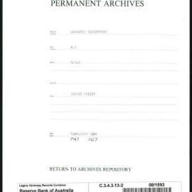 Research Department - Balance of Payments - Imports - Policy - 1947 - 1957