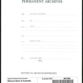 Research Department - Balance of Payments - Imports - Policy - 1950 - 1954