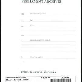 Research Department - Balance of Payments - Obsolete Files - Classification of Imports - 1938/39 - 1948/49