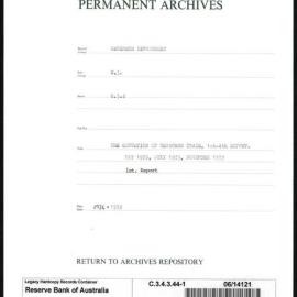 Research Department - Balance of Payments - Obsolete Files - The Cessation of Seaborne Trade, 1st-4th Reports, May 1939, July 1939 and November 1939 - 1st Report - 1939