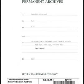Research Department - Balance of Payments - Obsolete Files - The Cessation of Seaborne Trade, 1st-4th Reports, May 1939, July 1939 and November 1939 - 4th Report - 1939