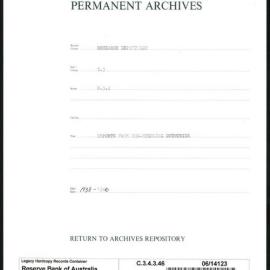 Research Department - Balance of Payments - Obsolete Files - Imports from Non-Sterling Countries - 1938 - 1940