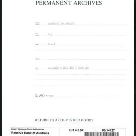 Research Department - Balance of Payments - Obsolete Files - Blockade - Clothing and Textiles - 1937 - 1939