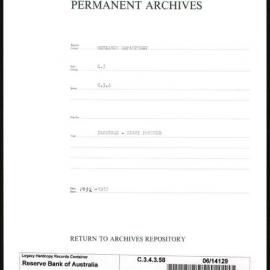 Research Department - Balance of Payments - Obsolete Files - Blockade - Dairy Produce - 1932 - 1939