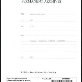 Research Department - Balance of Payments - Obsolete Files - Blockade - Electrical Machinery and Equipment - 1939