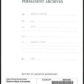 Research Department - Balance of Payments - Obsolete Files - Blockade - Paints - 1937 - 1939