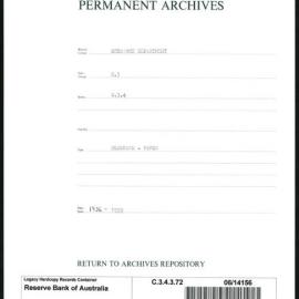 Research Department - Balance of Payments - Obsolete Files - Blockade - Paper - 1936 - 1939