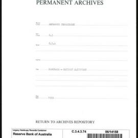 Research Department - Balance of Payments - Obsolete Files - Blockade - Railway Equipment - 1939
