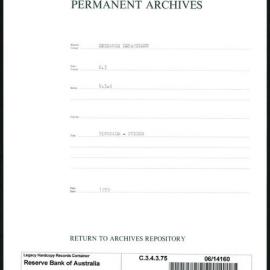 Research Department - Balance of Payments - Obsolete Files - Blockade - Rubber - 1937 - 1939