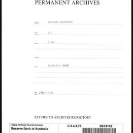 Research Department - Balance of Payments - Obsolete Files - Blockade - Seeds - 1937 - 1939