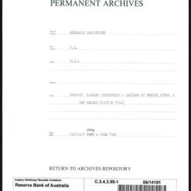 Research Department - Balance of Payments - Obsolete Files - Banking Statistics - Letters of Credit Establishment & Negotiations - New Series (Master File) - 1960 - 1962